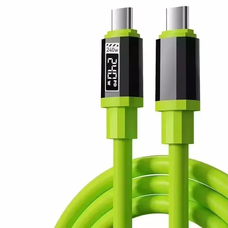 240W Type C Cable PD Fast Charging Phone Charger Data Cord For iPhone 17 Huawei Type C to USB C Quick Charge Wire