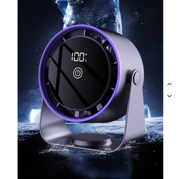 Portable Bladeless Desk Fan — USB Rechargeable, Touch Control
