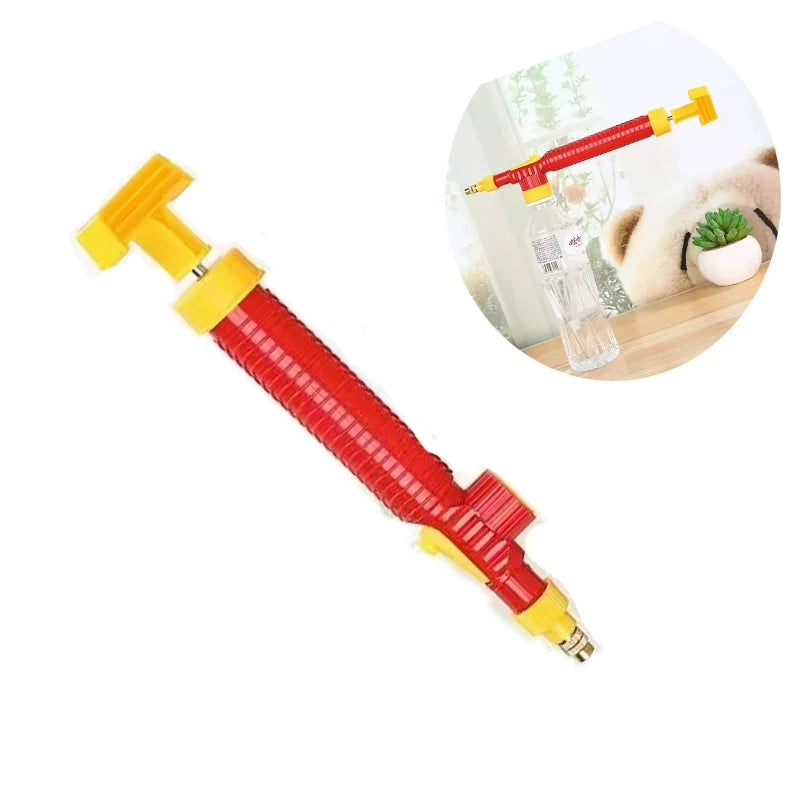 High Pressure Air Pump Manual Sprayer Adjustable Drink Bottle Spray Head Nozzle Garden Watering Tool Sprayer Agriculture Tools